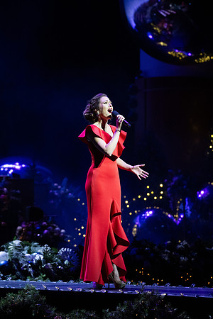Laura Osnes performs during the Christmas concert with BYUI Student music programs.