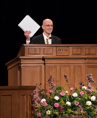 President Henry J. Eyring invites students to show that they are ready to be taught at a BYU-Idaho Devotional in Spring 2019.