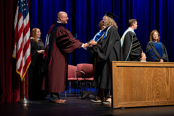 Graduates during convocation for the College of Academic Success & Interdisciplinary Studies.