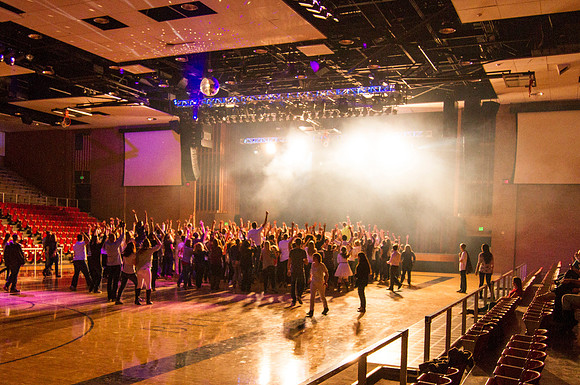 Throughout the semester, dance parties are held in the main gym of the Hart Building. This event was an awesome night of dancing and DJ-ed top 40 music.