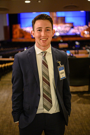 Ushers at devotional held in the BYU-Idaho Center, Fall Semester.