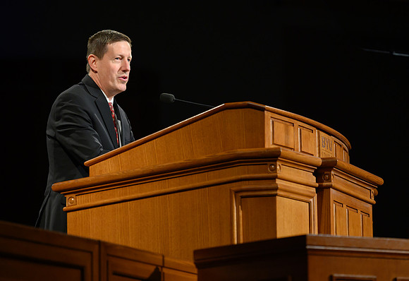 Jeff Morin conducts devotional held in the BYU-Idaho Center, Fall Semester.