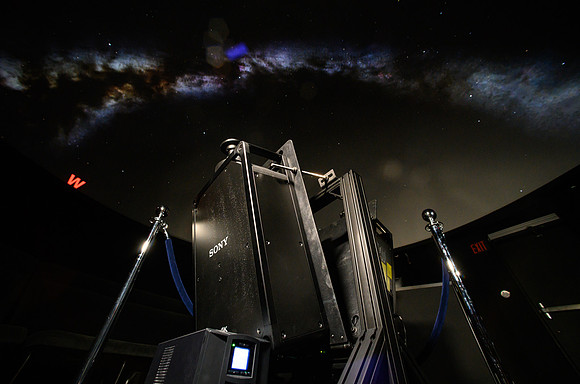 BYU-Idaho's Physics Department installed a new 4K projector in the Planetarium in the Romney Building.