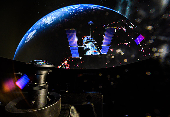 BYU-Idaho's Physics Department installed a new 4K projector in the Planetarium in the Romney Building.