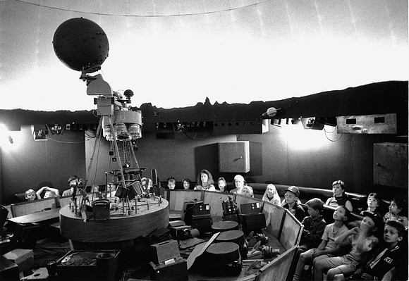 Elementary class in the Planetarium.