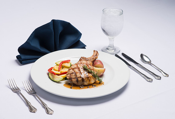 BYU-Idaho Food Service Catering. Cranberry Pork Loin Perfectly seasoned, Pork Loin covered in tangy Cranberry Orange sauce. Served with Herb Roasted Red Potatoes