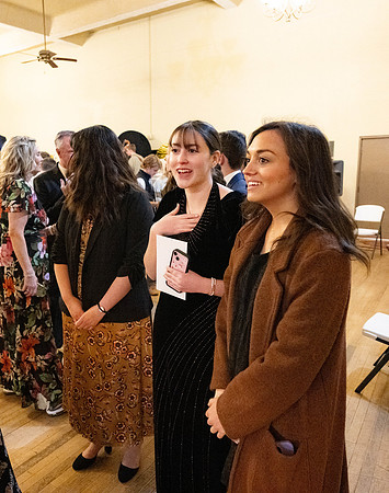 Business Management students have the opportunity to make some connections at a Marketing Gala in the Woodman Ballroom, downtown Rexburg, Idaho.
