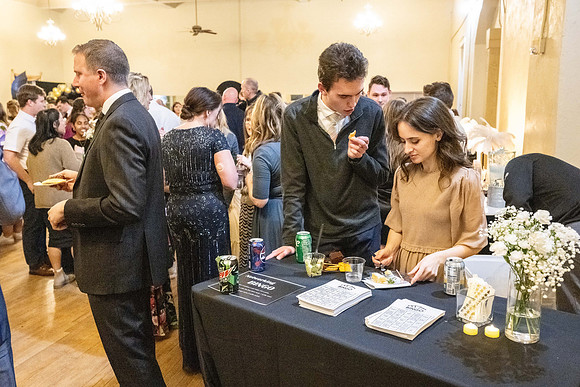 Business Management students have the opportunity to make some connections at a Marketing Gala in the Woodman Ballroom, downtown Rexburg, Idaho.