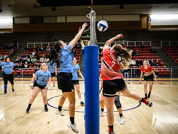 BYU-Idaho Competitve Sports League: Women's Volleyball Championship game in the Hart main gym.