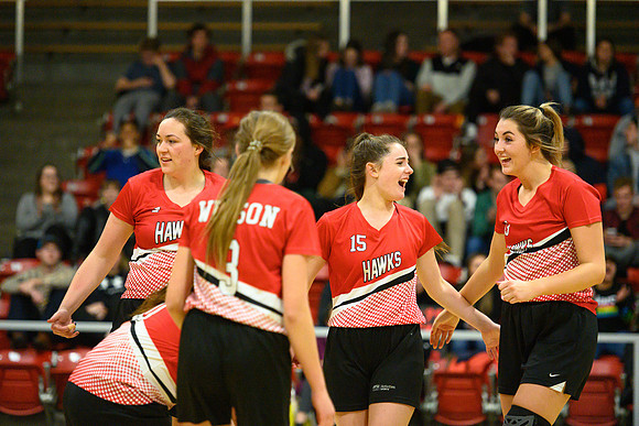 BYU-Idaho Competitve Sports League: Women's Volleyball Championship game in the Hart main gym.