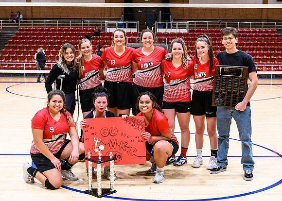BYU-Idaho Competitve Sports League: Women's Volleyball Championship game in the Hart main gym.
