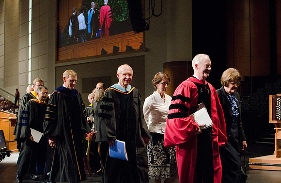Commencement during graduation spring 2012