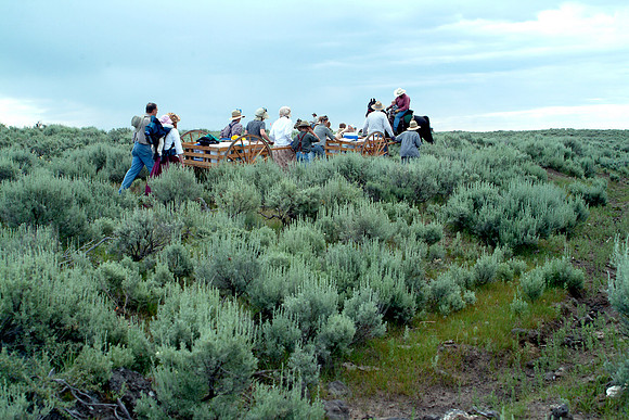 SugarCity 6th Ward Handcart Trek North of the sand dunes and SE of Kilgore on June 24-26 2004.
