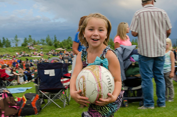 Celebrate America, an Independence Day Celebration at the Huntsman Springs Golf Course in Driggs, Idaho. It was free fun for everyone, bounce toys for kids and a concert featuring two of the original
