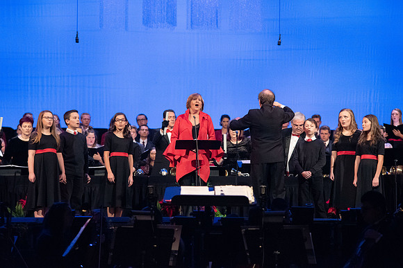 Guest preformer dress rehearsal performance of A BYU-Idaho Christmas with Frederica von Stade and the Sonos Handbell Ensemble.