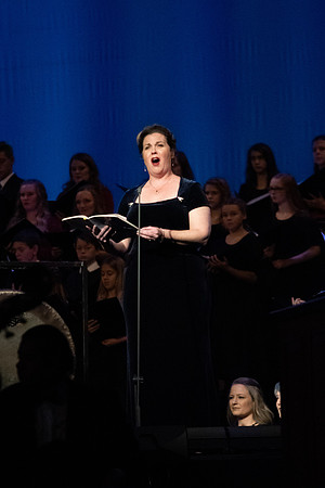 Soloist at dress rehearsal performance of A BYU-Idaho Christmas with Frederica von Stade and the Sonos Handbell Ensemble.