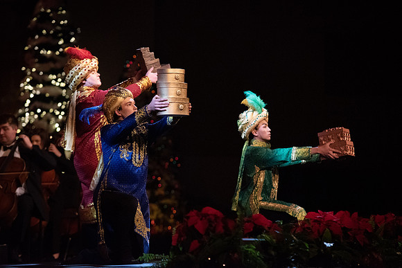 Dancers at dress rehearsal performance of A BYU-Idaho Christmas with Frederica von Stade and the Sonos Handbell Ensemble.
