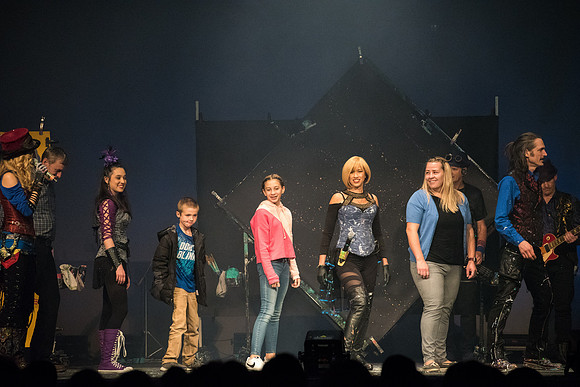 Center Stage- Artrageous, an 11-member group from New Mexico, combines art, music, dancing, humor, and more to create one cohesive and unforgettable artistic performance.