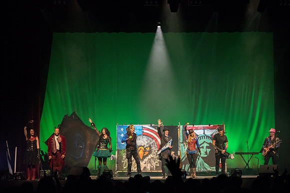 Center Stage- Artrageous, an 11-member group from New Mexico, combines art, music, dancing, humor, and more to create one cohesive and unforgettable artistic performance.