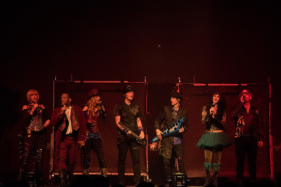 Center Stage- Artrageous, an 11-member group from New Mexico, combines art, music, dancing, humor, and more to create one cohesive and unforgettable artistic performance.