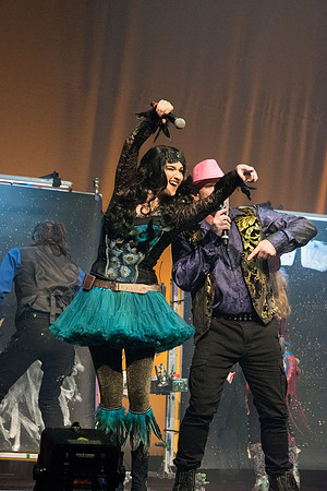 Center Stage- Artrageous, an 11-member group from New Mexico, combines art, music, dancing, humor, and more to create one cohesive and unforgettable artistic performance.