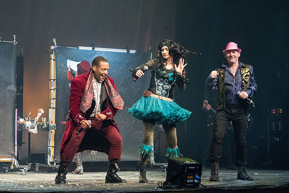 Center Stage- Artrageous, an 11-member group from New Mexico, combines art, music, dancing, humor, and more to create one cohesive and unforgettable artistic performance.