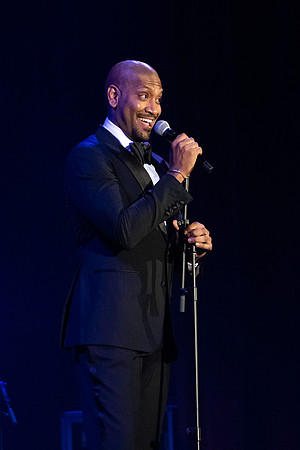 Accomplished singer/songwriter Bryan Terrell Clark performs in the Hart Auditorium at BYU-Idaho.