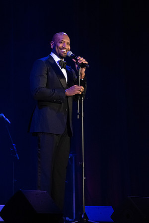 Accomplished singer/songwriter Bryan Terrell Clark performs in the Hart Auditorium at BYU-Idaho.