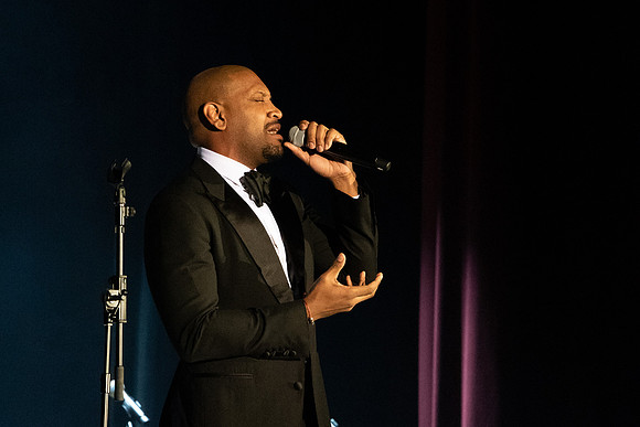 Accomplished singer/songwriter Bryan Terrell Clark performs in the Hart Auditorium at BYU-Idaho.