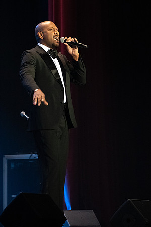 Accomplished singer/songwriter Bryan Terrell Clark performs in the Hart Auditorium at BYU-Idaho.