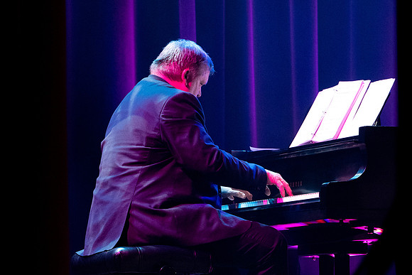 Accomplished singer/songwriter Bryan Terrell Clark performs in the Hart Auditorium at BYU-Idaho.