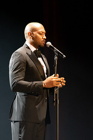 Accomplished singer/songwriter Bryan Terrell Clark performs in the Hart Auditorium at BYU-Idaho.