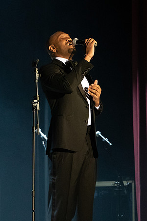 Accomplished singer/songwriter Bryan Terrell Clark performs in the Hart Auditorium at BYU-Idaho.