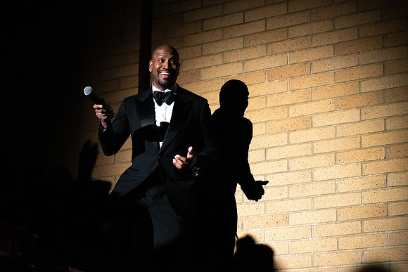 Accomplished singer/songwriter Bryan Terrell Clark performs in the Hart Auditorium at BYU-Idaho.