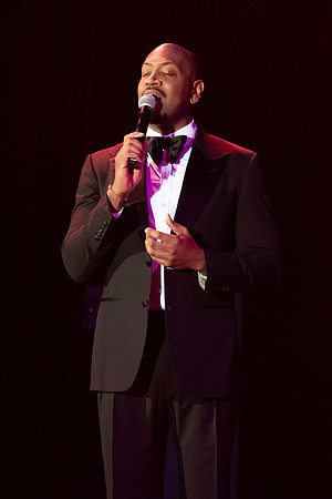 Accomplished singer/songwriter Bryan Terrell Clark performs in the Hart Auditorium at BYU-Idaho.