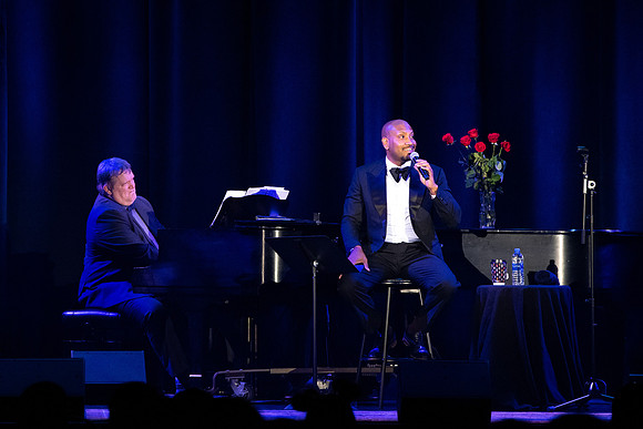 Accomplished singer/songwriter Bryan Terrell Clark performs in the Hart Auditorium at BYU-Idaho.