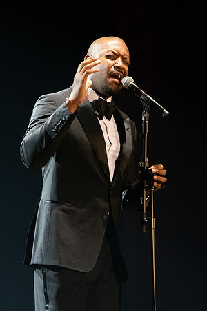 Accomplished singer/songwriter Bryan Terrell Clark performs in the Hart Auditorium at BYU-Idaho.