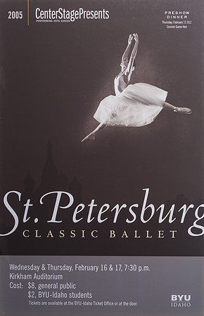A selection of posters from Center Stage throughout the years.