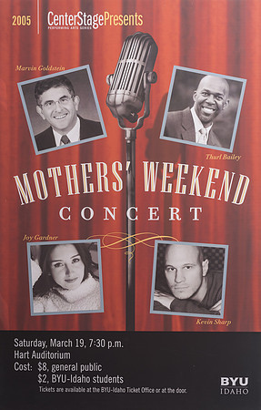 A selection of posters from Center Stage throughout the years.
