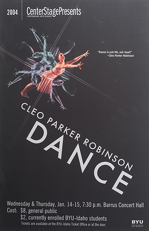 A selection of posters from Center Stage throughout the years.