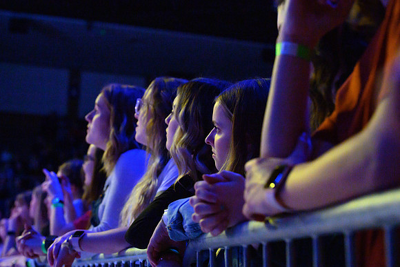 Students and the Rexburg community fill the Hart Aduitorium to listen to Ben Rector's "Old Friends" tour.