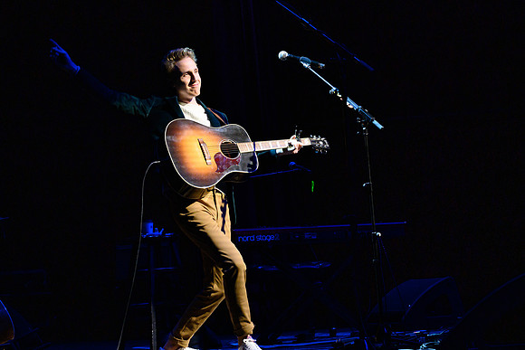 Cody Fry preforms at BYU-Idaho with Ben Rector during the "Old Friends" tour.