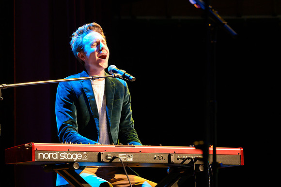 Cody Fry preforms at BYU-Idaho with Ben Rector during the "Old Friends" tour.