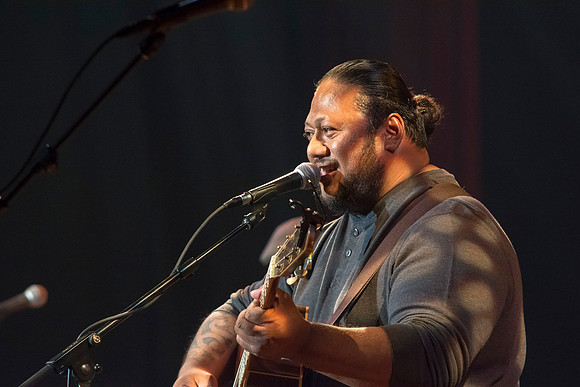 Brigham Young University-Idaho's Center Stage presents the Hawaiian Slack Key Kings. Performers Stephen Inglis, Patrick Landeza, Hear LT Smooth created a warm Hawaiian atmosphere with their music amid