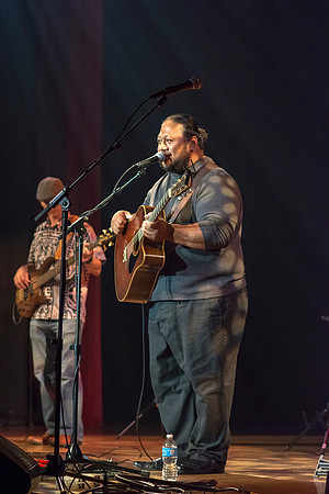 Brigham Young University-Idaho's Center Stage presents the Hawaiian Slack Key Kings. Performers Stephen Inglis, Patrick Landeza, Hear LT Smooth created a warm Hawaiian atmosphere with their music amid