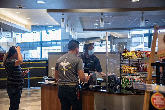 Student Well-Being program assisting students who had been impacted by COVID-19 with lunch and dinner Monday through Friday in the Crossroads. Spring Semester
