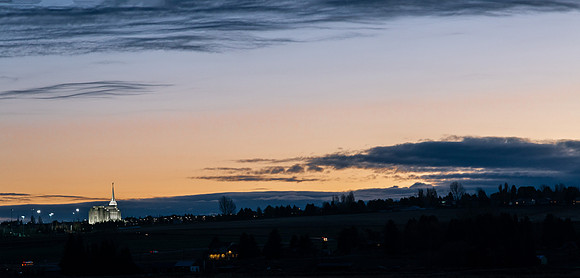 Sunrise over the temple - Oct. 2021