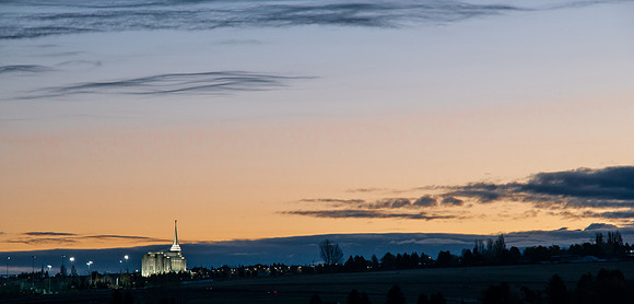 Sunrise over the temple - Oct. 2021