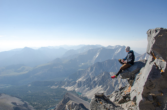 A couple of students from Brigham Young University-Idaho climb the tallest mountain in Idaho: Mount Borah.