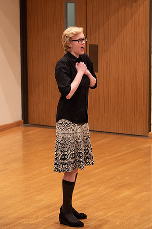 Students being taught and critiqued by Fredrica von Stade at BYU-Idaho.